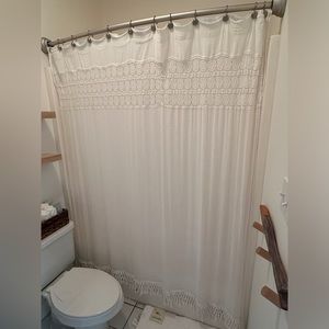 World Market shower curtain